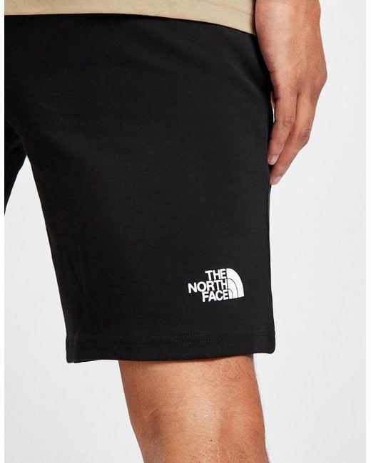 The North Face Black Reflective Small Box Logo Shorts for men