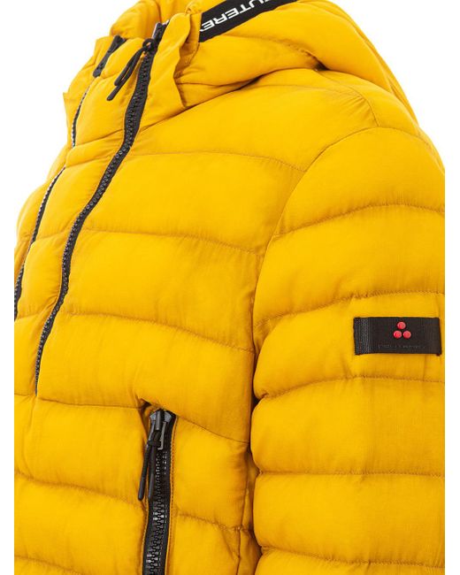 Peuterey Yellow Padded Jacket With Zip for men