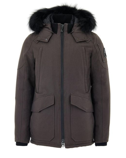 Moose Knuckles Black Giubbino Field Jacket for men