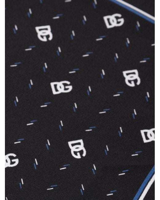 Dolce & Gabbana Black Pocket Pouch With Print Dg for men
