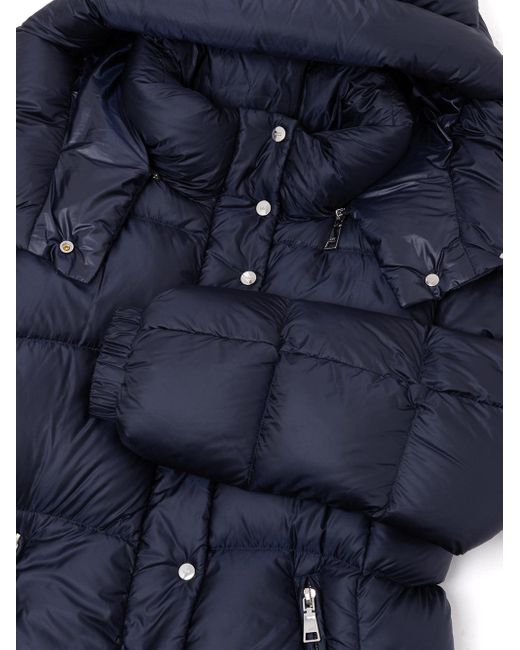 Add Blue Detachable Hood Down Jacket