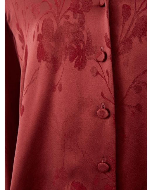 Camicia Casacca Con Stampa Allover di Lardini in Red