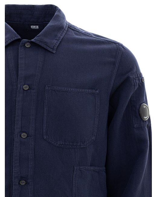 Camicia Con Tasche di C P Company in Blue da Uomo