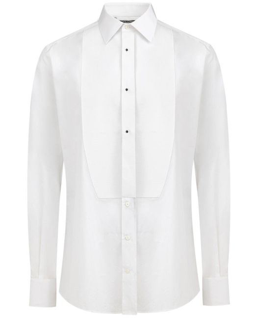 Camicia uomo bianca in cotone di Dolce & Gabbana in White da Uomo