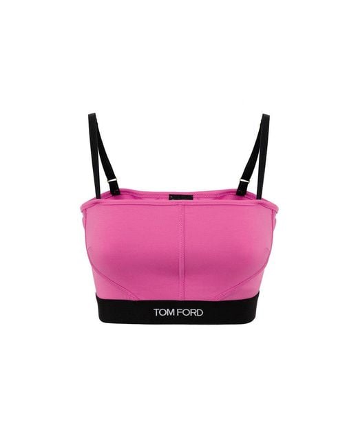 Tom Ford Pink Top Intimo Donna Con Spalline
