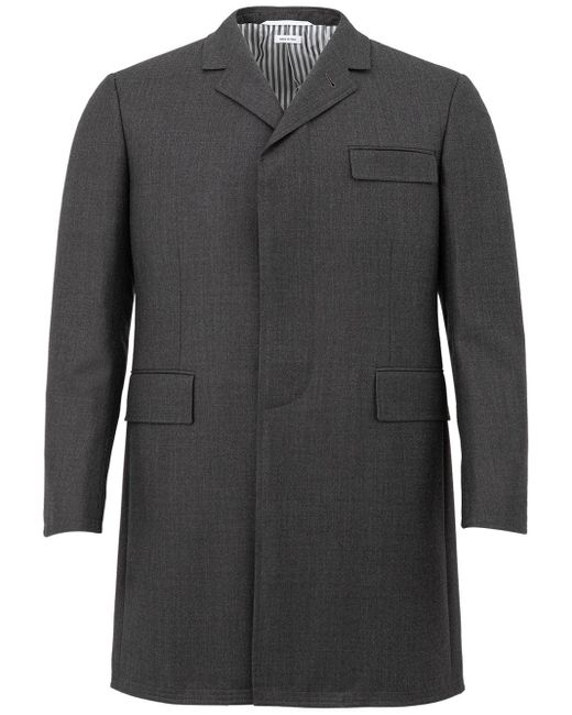 Chesterfield Overcoat di Thom Browne in Gray da Uomo