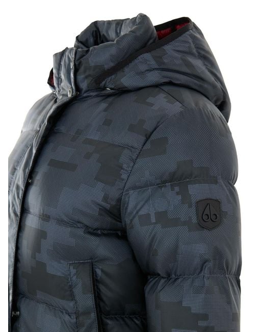 Moose Knuckles Blue Cotton Coat