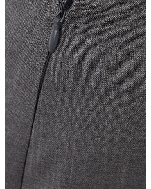 Lardini Gray Wool Pencil Skirt