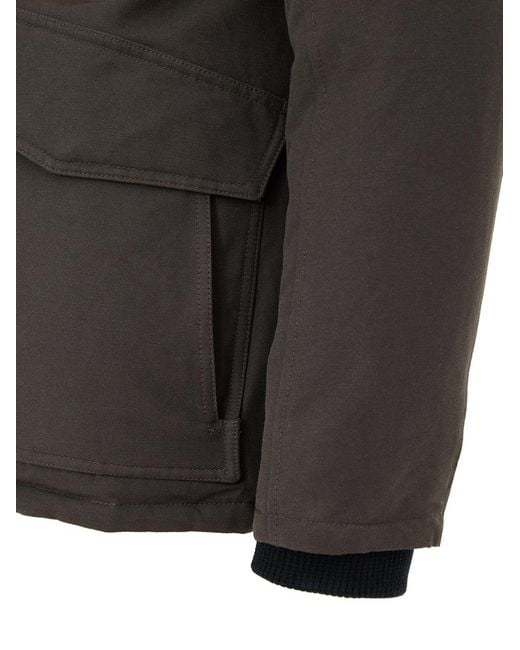 Moose Knuckles Black Giubbino Field Jacket for men