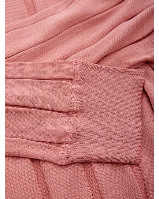 Maglia Girocollo Misto Seta di Gran Sasso in Pink da Uomo