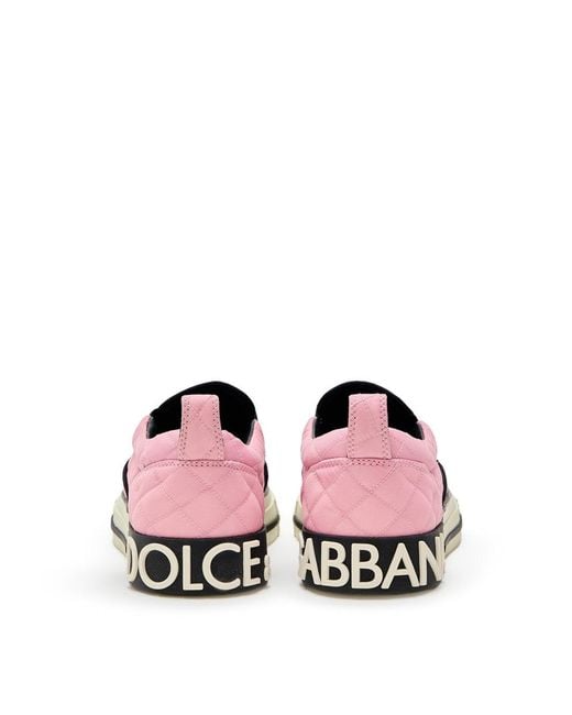 Dolce & Gabbana Pink Slip On Matélassé