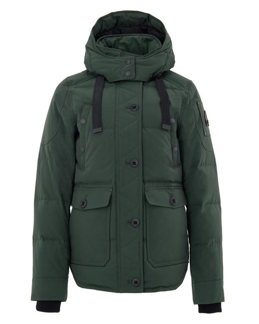 Moose Knuckles Green Field Jacket Imbottita