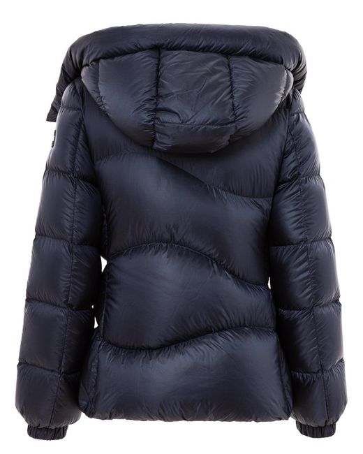 Add Blue Detachable Hood Down Jacket
