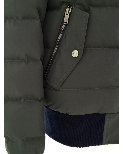 Moose Knuckles Black Piumino Bomber