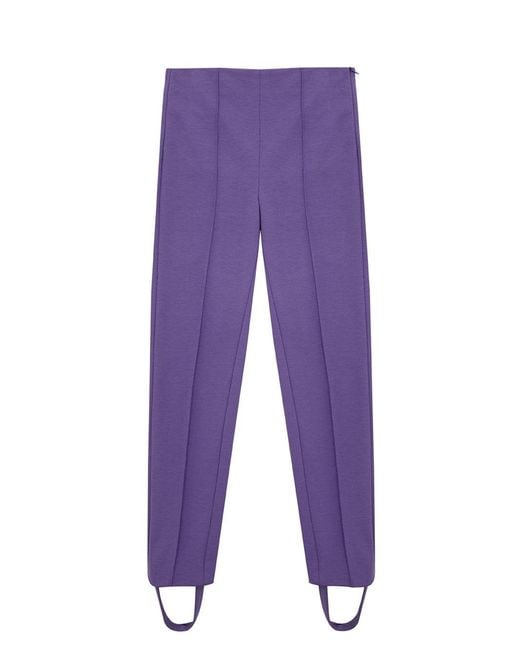 Lardini Purple Pantaloni Stile Cavallerizza