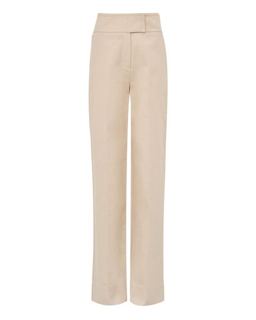 Pantaloni Cipria Con Fascia di Cult Gaia in Natural