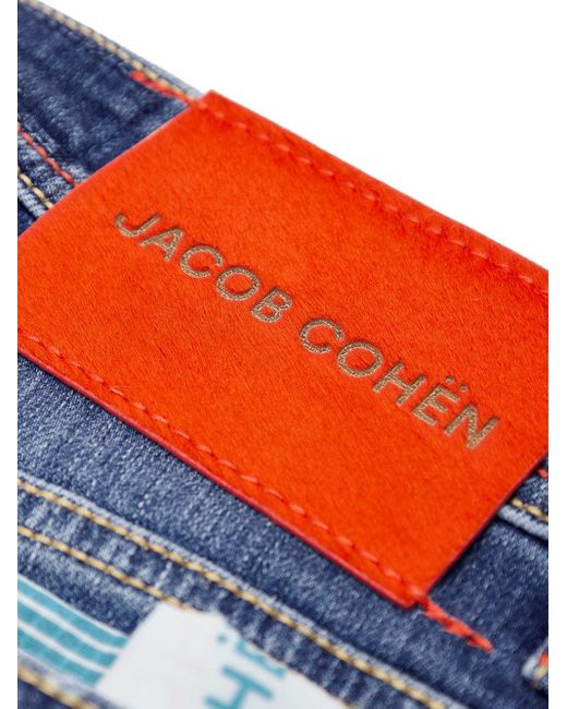 Jacob Cohen Blue Jeans Nick Super Slim Fit Denim Délavé for men