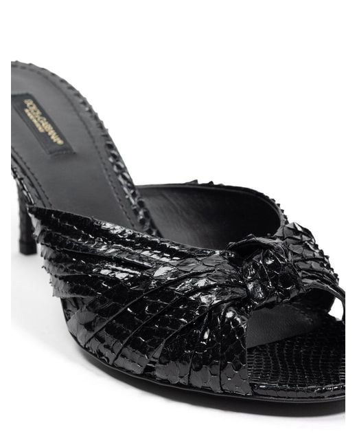 Dolce & Gabbana Black Ciabatta