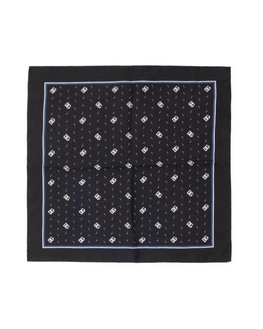 Dolce & Gabbana Black Pocket Pouch With Print Dg for men