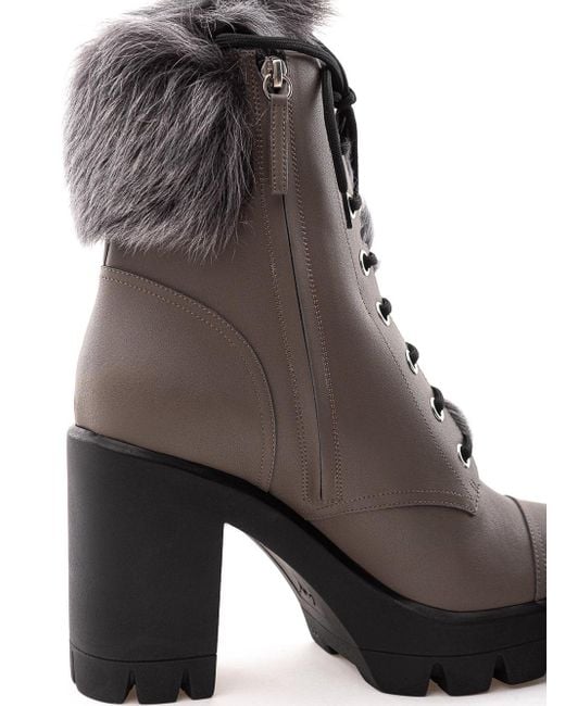 Giuseppe Zanotti Gray Heeled Boots