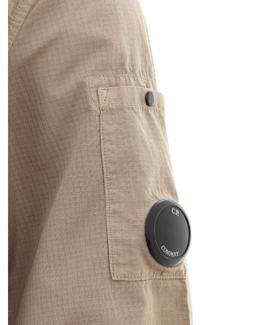 Camicia Overshirt Mezza Zip di C P Company in Gray da Uomo