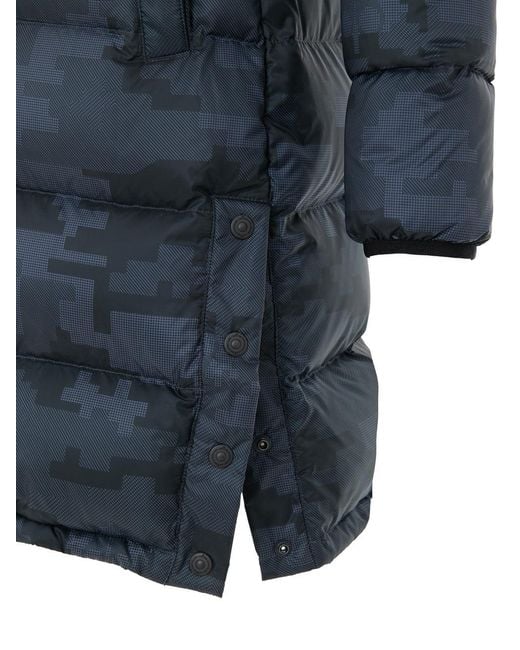 Moose Knuckles Blue Cotton Coat