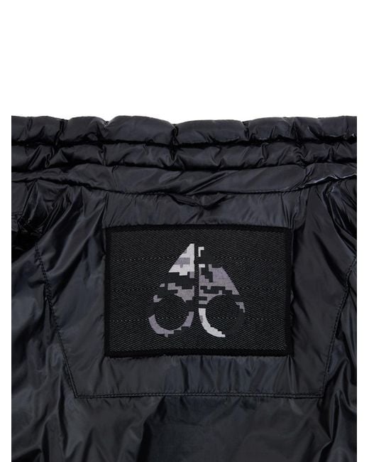 Moose Knuckles Blue Giubbino Imbottito Leggero for men