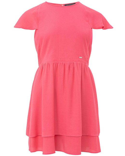 ARMANI EXCHANGE Pink Fuchsia Mini Dress