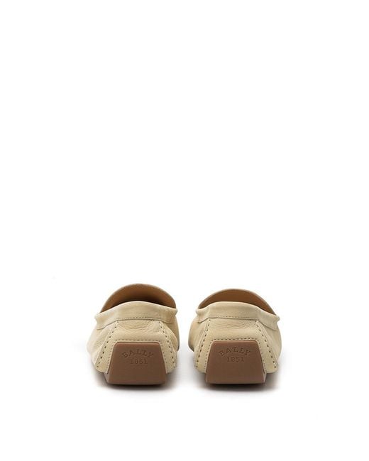 Bally Natural Beige Loafer In Suede for men