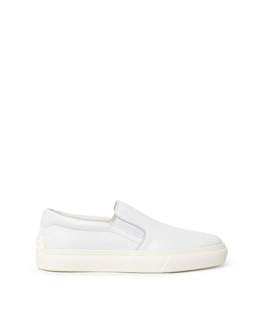 Slip On Cassetta Casual di Tod's in White da Uomo