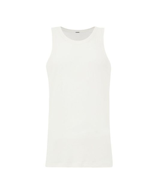 Jil Sander White Canotta Bianca for men