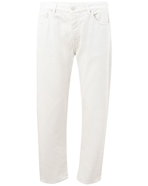 Jeans Cinque Tasche di Armani Exchange in White da Uomo