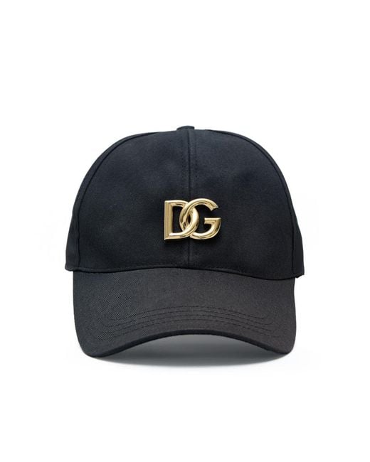 Dolce & Gabbana Blue Cappellino Baseball Con Logo Dg for men