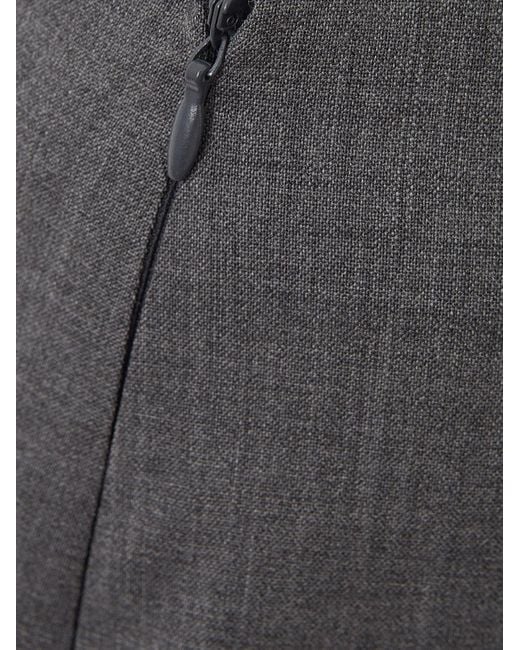 Lardini Gray Wool Pencil Skirt