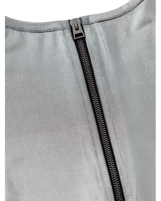 Tom Ford Gray Metallic Longsleeve Top