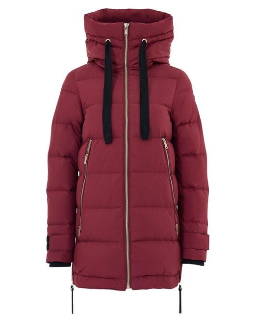 Moose Knuckles Red Piumino Imbottito Con Zip