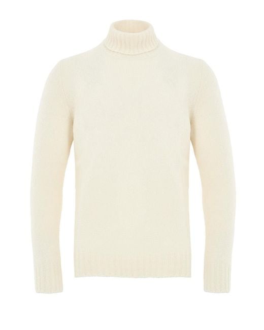 Gran Sasso White Maglione Dolcevita for men