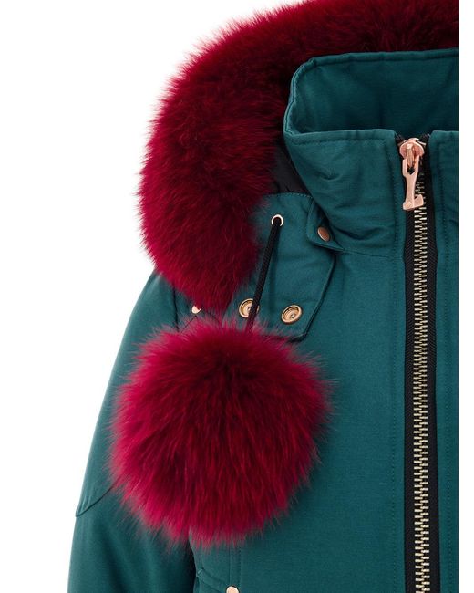 Moose Knuckles Blue Giubbino Bomber Imbottito