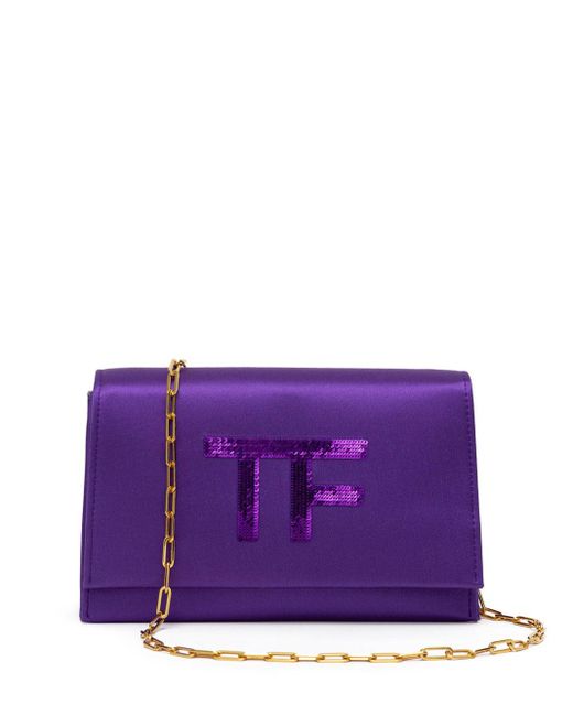 Tom Ford Purple Evening Clutch Bag