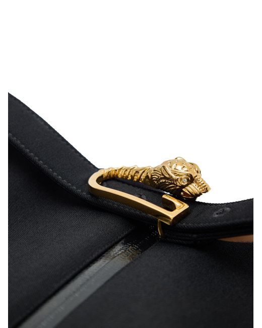 Gonna Nera Con Zip E Cintura di Gucci in Black