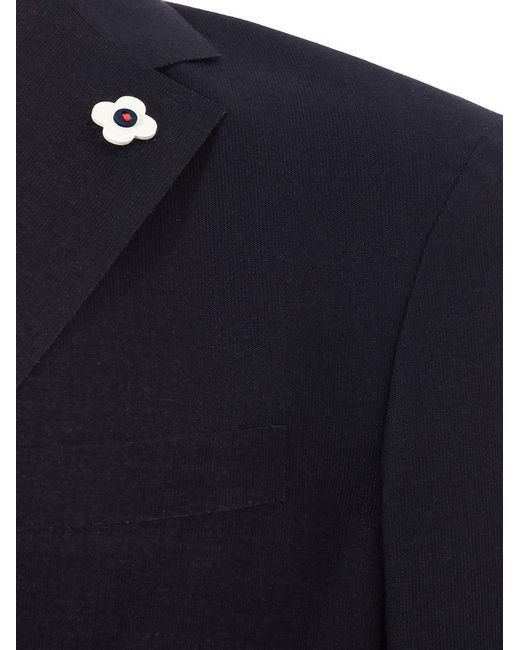 Lardini Blue Two Buttons Jacket for men