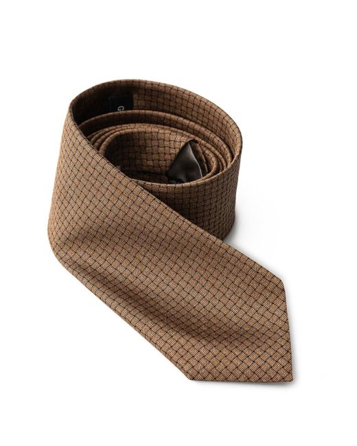 Cravatta Bronzo di Giorgio Armani in Brown da Uomo