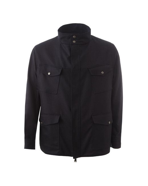 Lardini Blue Reversible Jacket for men