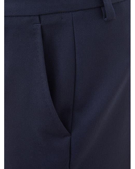 Lardini Blue Wool Trousers