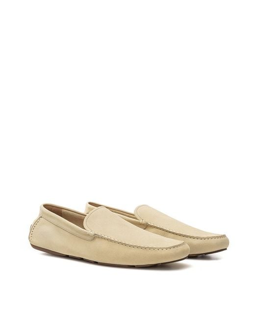 Bally Natural Beige Loafer In Suede for men