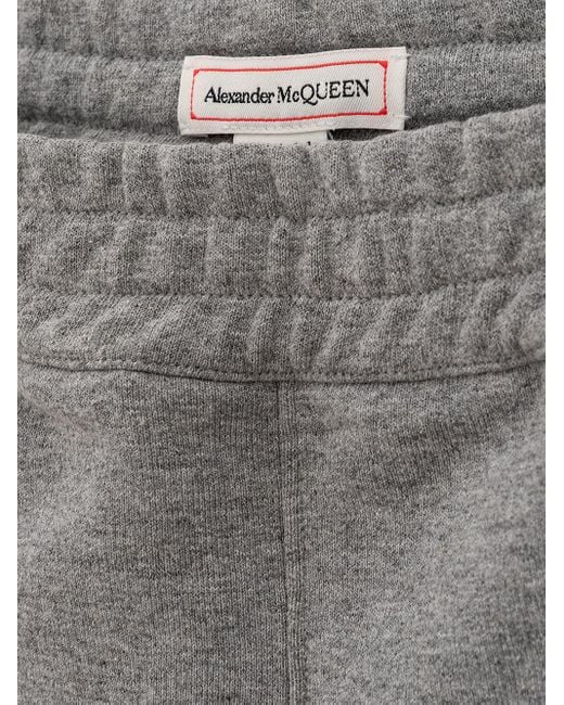 McQueen Gray Sports Trousers Logo Graffiti