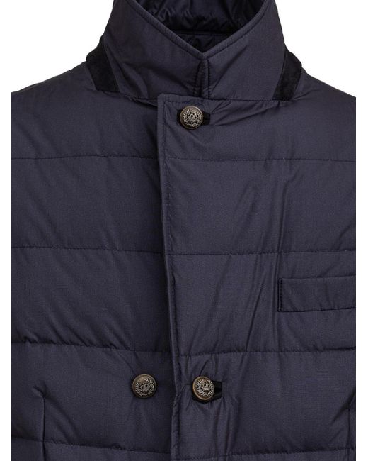 Dolce & Gabbana Blue Double-Breasted Jacket With Embroidered Buttons for men