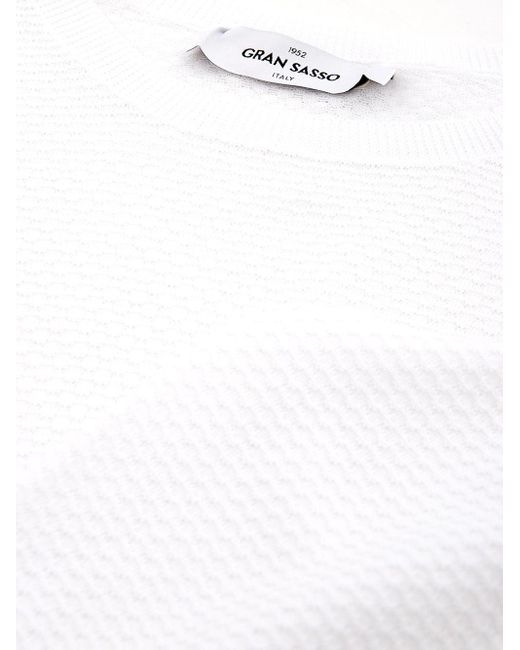 Maglia 'Knitwear' di Gran Sasso in White da Uomo