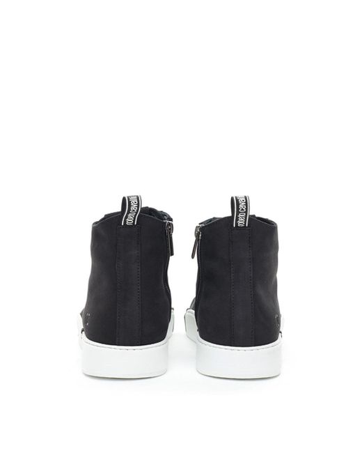 Roberto Cavalli Black Alte Sneakers