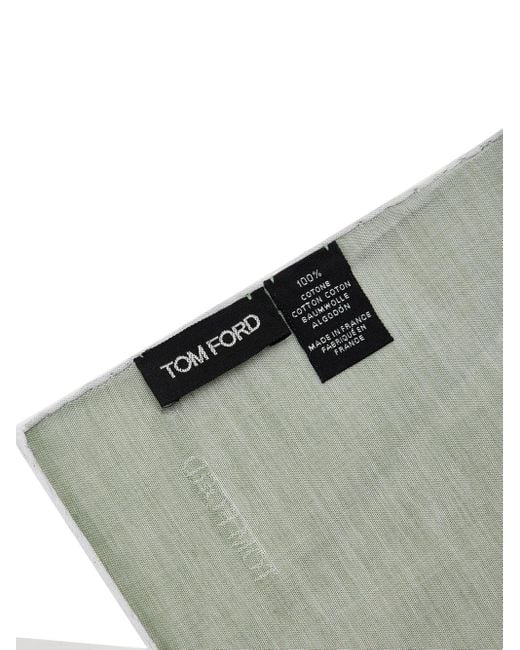 Tom Ford Gray Fazzoletto Da Taschino for men